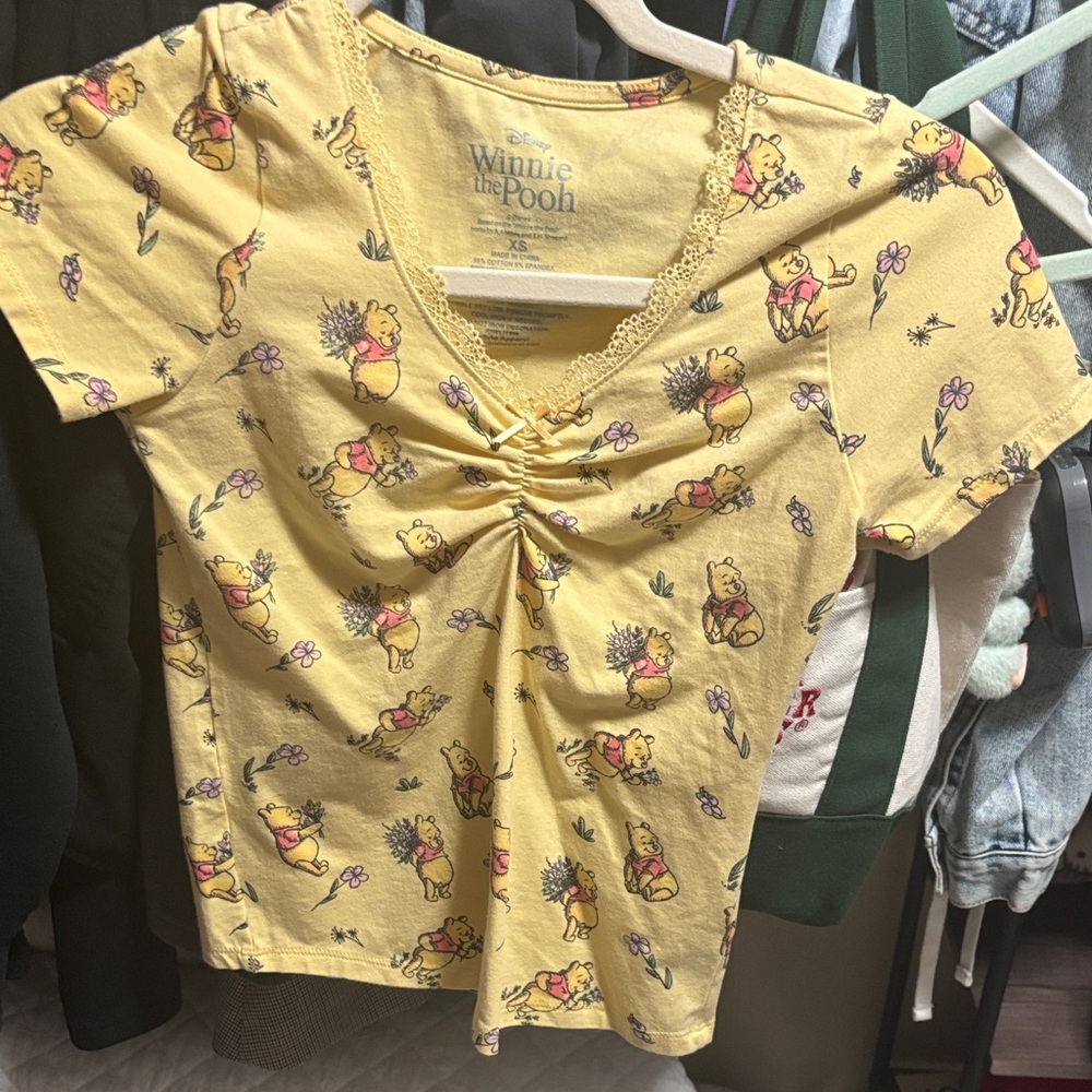 Winnie the Pooh Yellow Graphic Tee